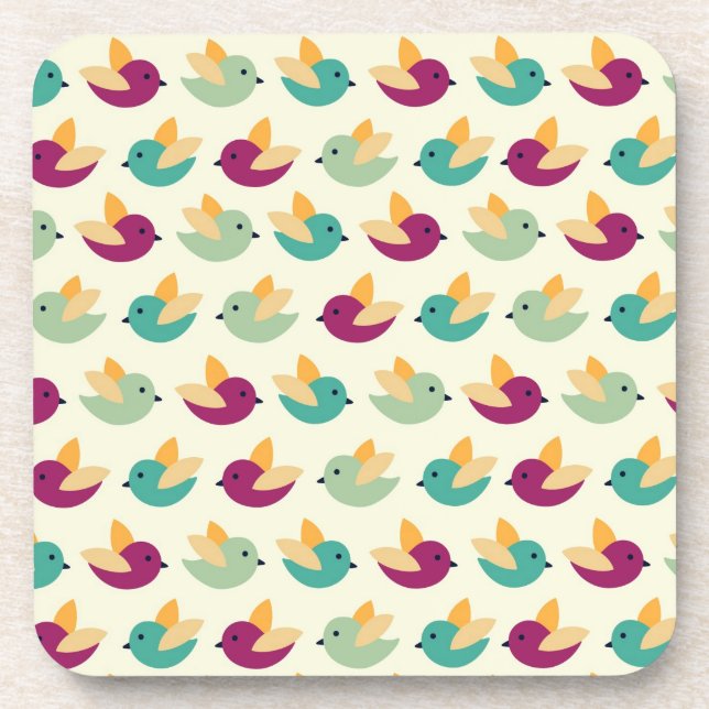 Dessous-de-verre Motif d'oiseaux (Devant)
