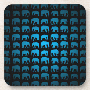 Dessous-de-verre Motif Éléphant Bleu