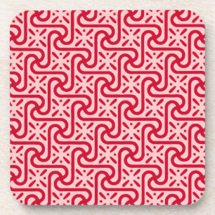 Dessous-de-verre Motif en tuiles égyptiennes, rose profond et clair