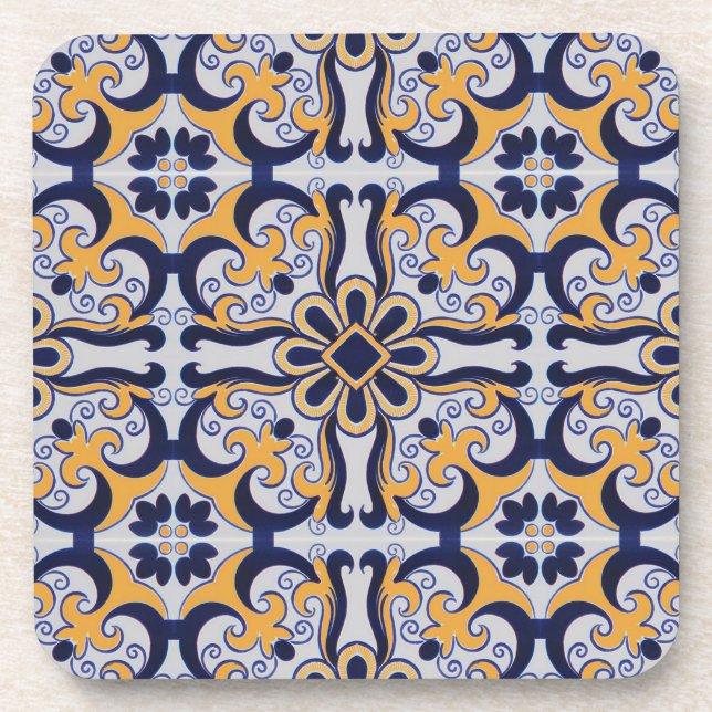 Dessous-de-verre Motif en tuiles portugaises (Devant)