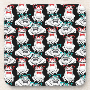 Dessous-de-verre Motif en verre de grenouille