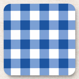Dessous-de-verre Motif en vichy bleu