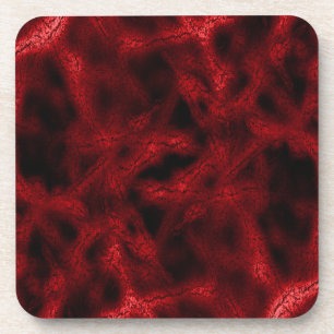 Dessous-de-verre Motif fantaisie rouge
