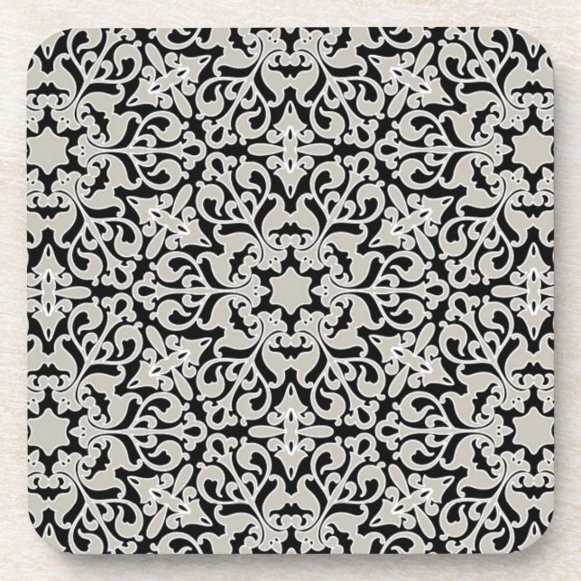 Dessous-de-verre Motif floral arabe (Devant)