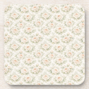 Dessous-de-verre Motif floral de mariage