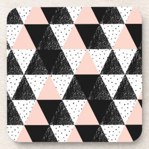 Dessous-de-verre Motif géométrique de triangle tirée par la main