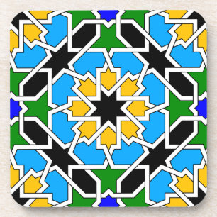 dessous de verre motif géométrique islamique