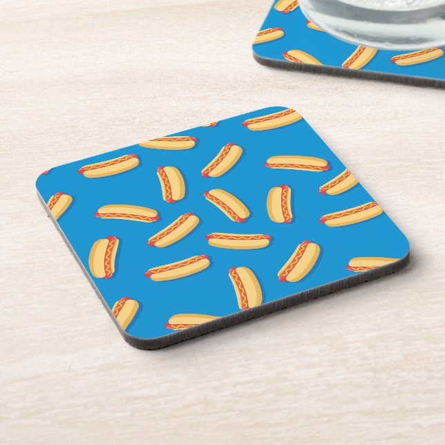 Dessous-de-verre Motif Hotdogs de restauration rapide (Côté gauche)