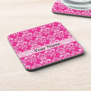 Dessous-de-verre Motif humide rose chaud