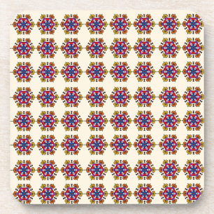 Dessous-de-verre Motif mandala floral sans couture
