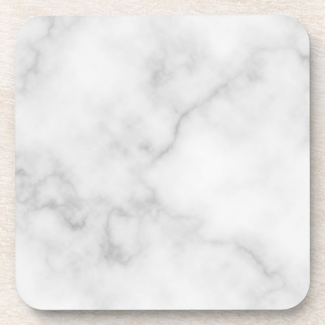 Dessous-de-verre Motif Marbre blanc élégant (Devant)