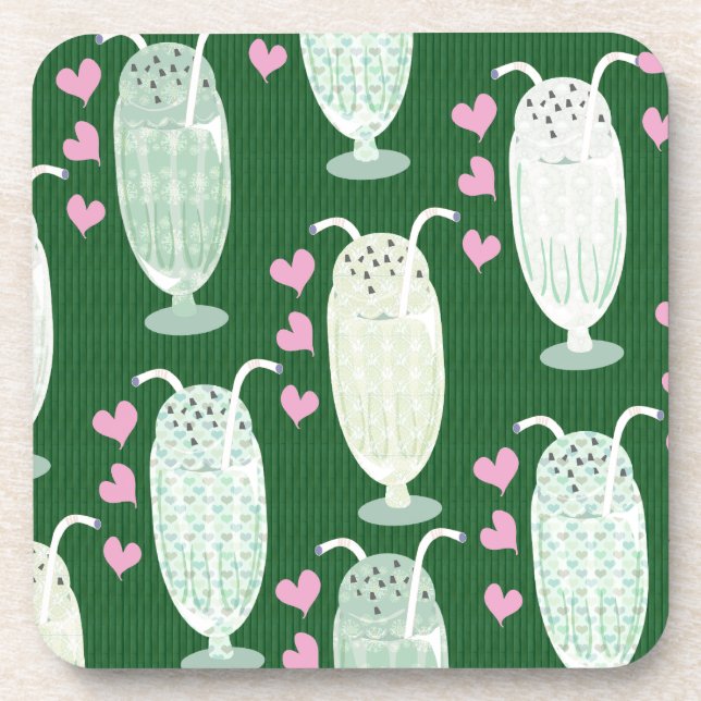 Dessous-de-verre Motif Mega Mint Milkshakes (Devant)
