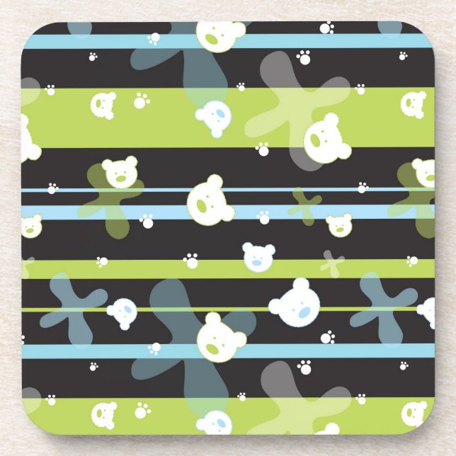 Dessous-de-verre Motif mignon avec peu d'ours (Devant)