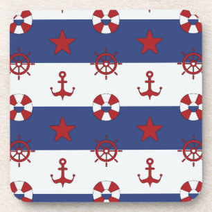 Dessous-de-verre Motif nautique de bannière étoilée