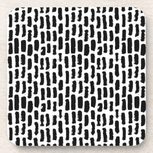 Dessous-de-verre Motif noir de courses de brosse