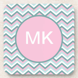 Dessous-de-verre Motif Ocean Mist Chevron