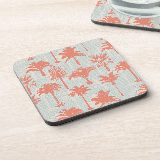 Dessous-de-verre Motif Pastel Palm Tree (Côté gauche)