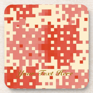 Dessous-de-verre Motif Pixel rouge et rose