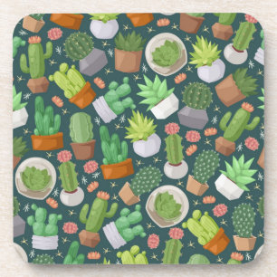 Dessous-de-verre motif plante