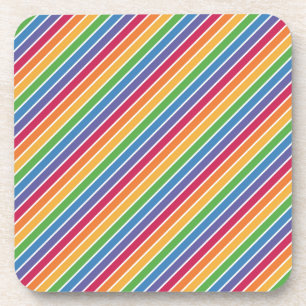 Dessous-de-verre Motif Rainbow Stripes