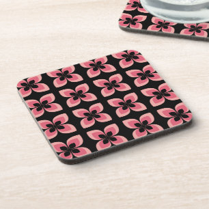 Dessous-de-verre Motif rose deux tons lumineux