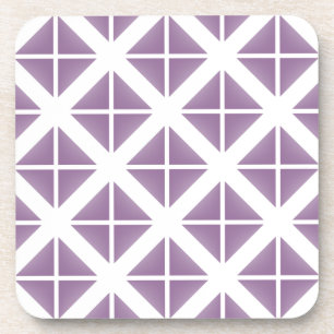Dessous-de-verre Motif triangle tendance violet