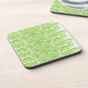 Dessous-de-verre Motif Vert Citron Grunge - Décoration Abstraite d'