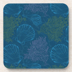 Dessous-de-verre Motif vintage de mer