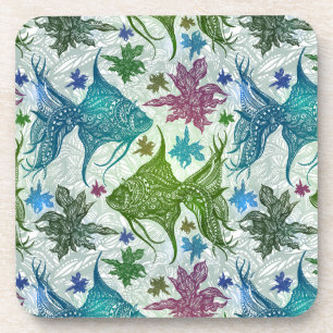 Dessous-de-verre Motif vintage de poissons