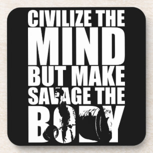 Dessous-de-verre Motivation "Body building"