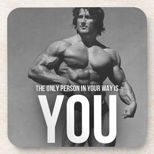 Dessous-de-verre Motivation de conditionnement physique et de muscu (Devant)