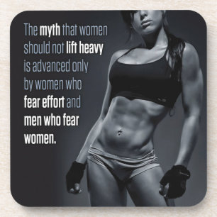 Dessous-de-verre Motivation de conditionnement physique et de muscu