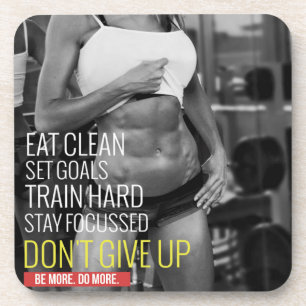 Dessous-de-verre Motivation de conditionnement physique et de muscu