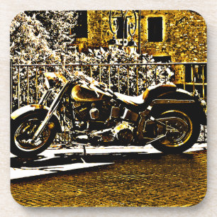 Dessous-de-verre Moto dans l'ancienne Valbonne France 