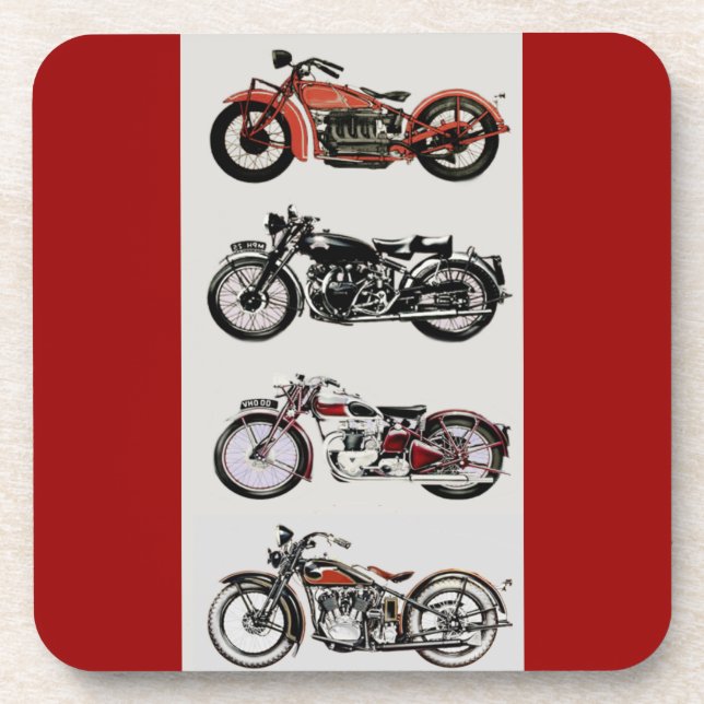 Dessous-de-verre MOTOCYCLES vintages (Devant)