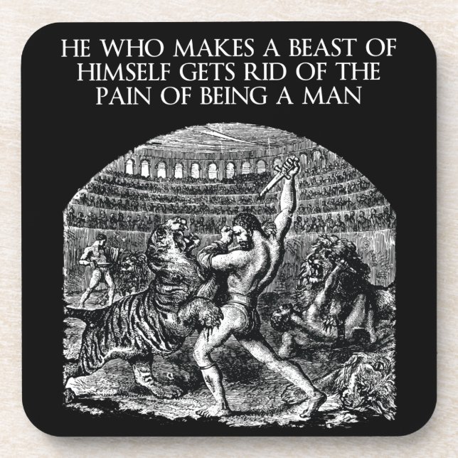 Dessous-de-verre Mots motivationnels - BEAST (Devant)