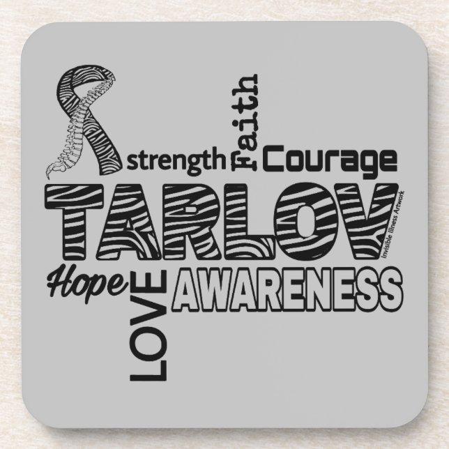 Dessous-de-verre Mots...Tarlov Cyst (Devant)