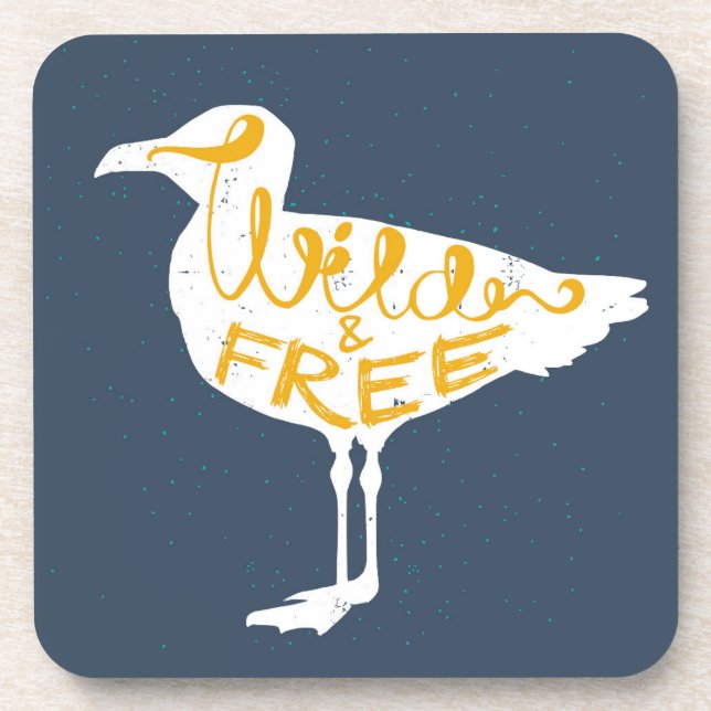 Dessous-de-verre Mouette | sauvage et libre (Devant)