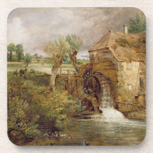 Dessous-de-verre Moulin chez Gillingham, Dorset, 1825-26 (huile sur