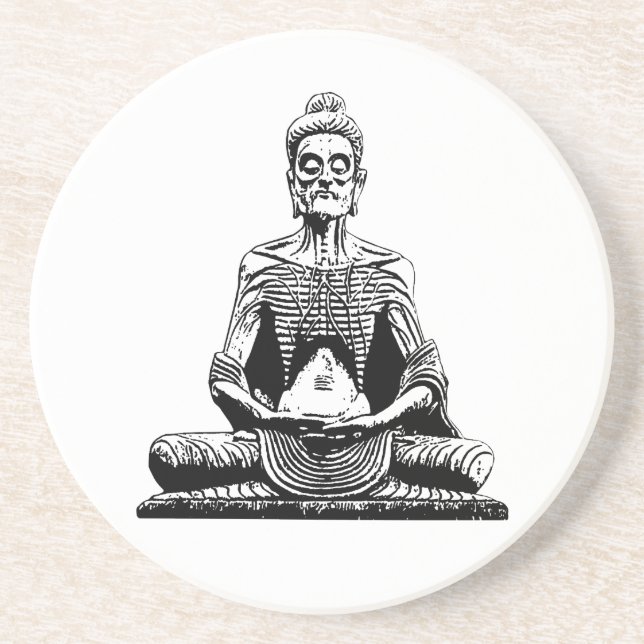 Dessous de verre mourants de faim de Bouddha (Devant)