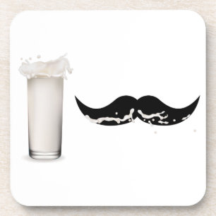 Dessous-de-verre Moustache de lait