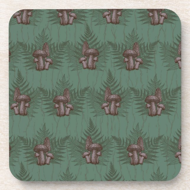 Dessous-de-verre Mushroom Fern Forest (Devant)