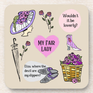 Dessous-de-verre My Fair Lady Inspiré de la Comédie Musicale Broadw