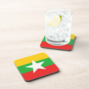 Dessous-de-verre Myanmar Flag Coaster