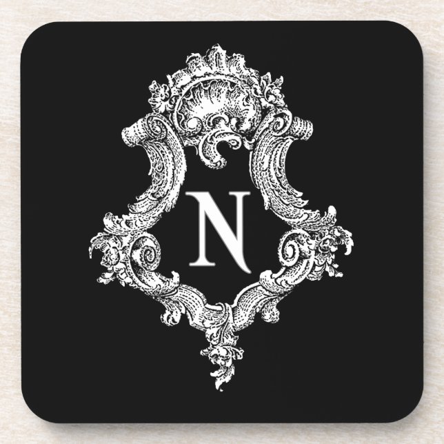 Dessous-de-verre N Monogramme initial (Devant)