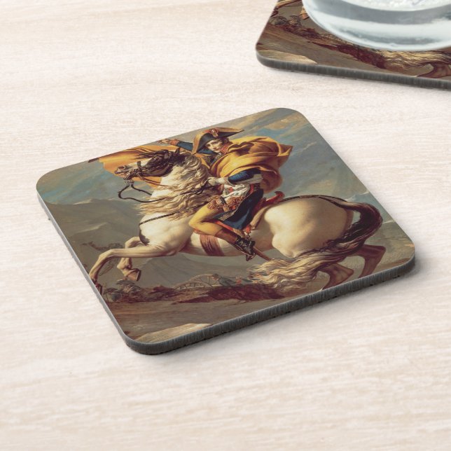 Dessous-de-verre Napoléon vintage Traversant les Alpes (Côté gauche)
