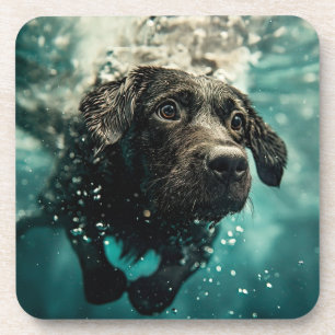 Dessous-de-verre Natation Labrador Chiot Design sous-marin