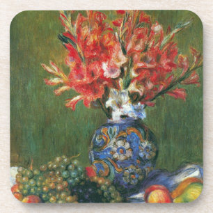 Dessous-de-verre Nature morte Fleurs et Fruits de Pierre Renoir