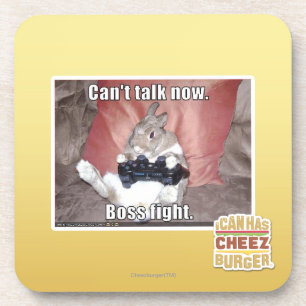 Dessous-de-verre Ne peut pas parler maintenant, le combat de patron