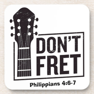 Dessous-de-verre Ne vous inquiétez pas (Philippiens 4:6-7) Guitare